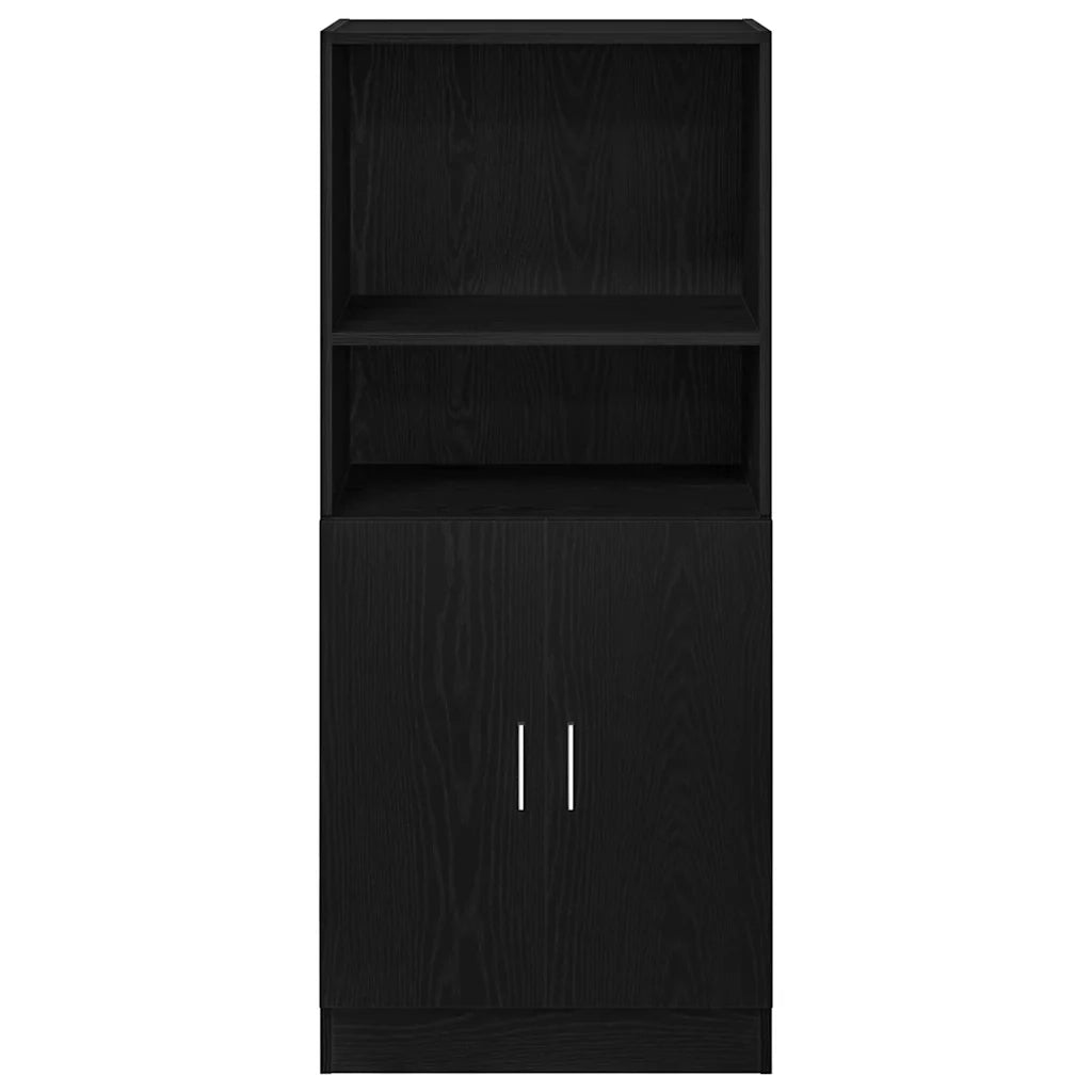 Mobile da Cucina Nero 57x41,5x131,5 cm in Truciolato