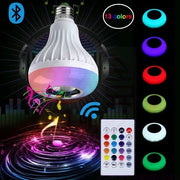 Lampada da Terra con Luce LED RGB Bluetooth con Controllo a Distanza con Altoparlante e 7 Colori per E27