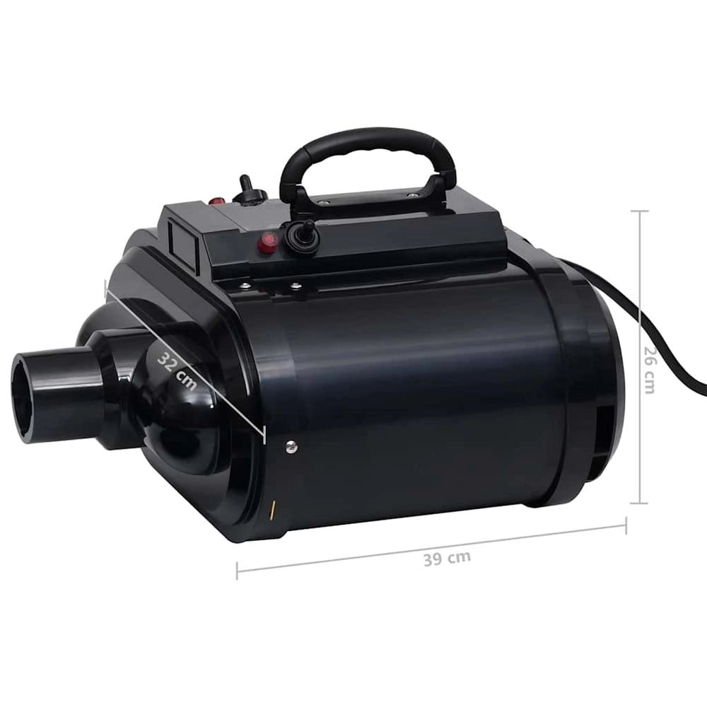 Pet Dryer, Dual Motor, Black