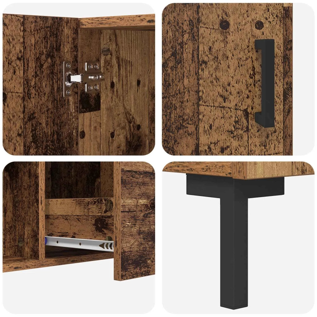 Credenza | Madia | Buffet da pranzo | Armadio da pranzo Legno vecchio 100 x 36 x 60 cm Legno multistrato