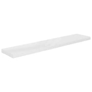 Scaffale a parete | Ripiano a parete | Mensola a parete Bianco Lucido 120x23,5x3,8 cm in MDF