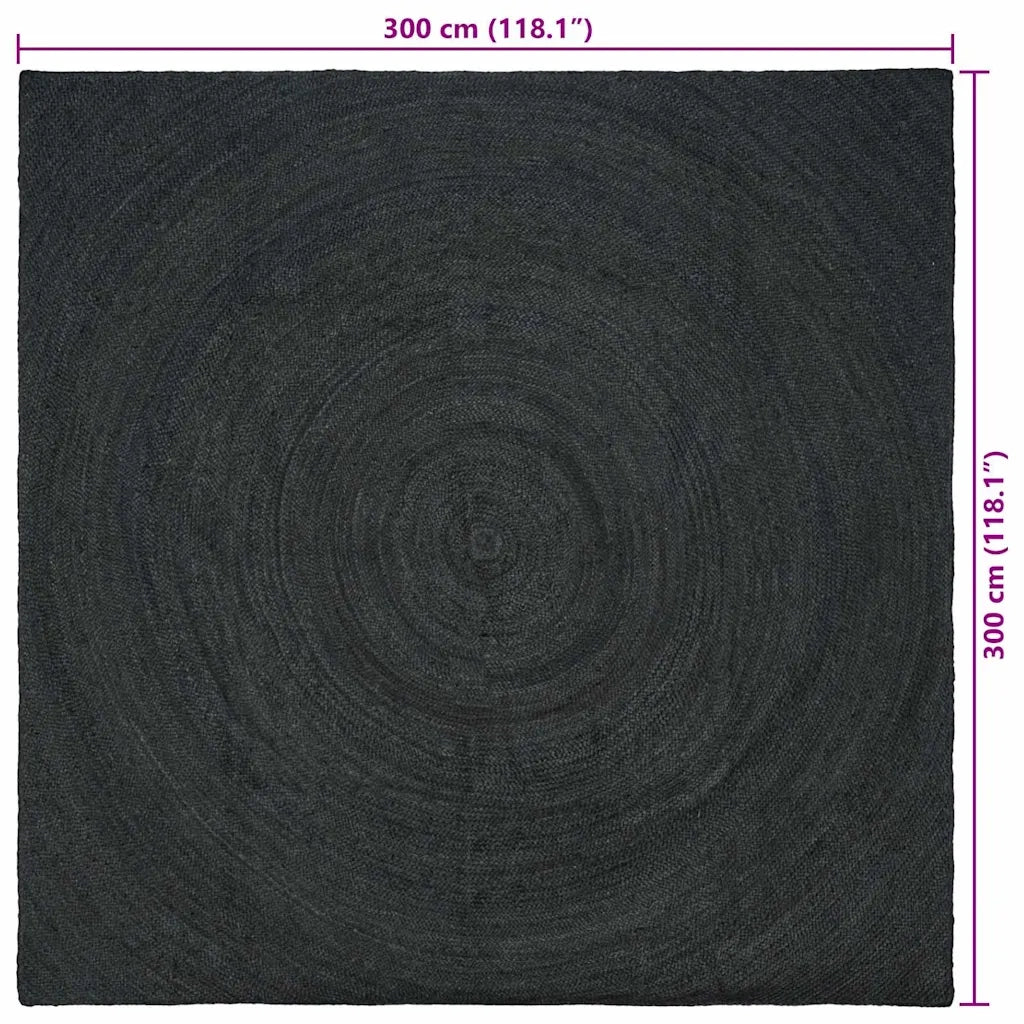 Tappeti per area Grigio Scuro 300 x 300 cm Juta 42010570