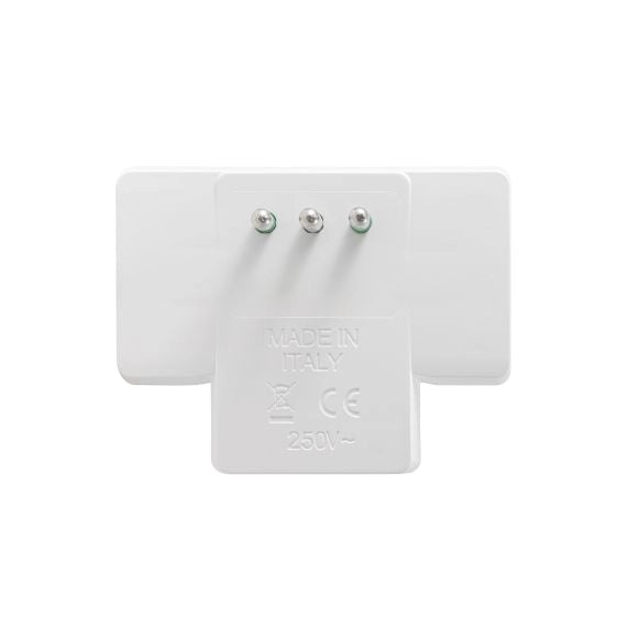 FME 87225RM ADATTATORE PIATTO 10A 3PR BIP C/LIMIT. BCO- FANTON- 1,0 pz