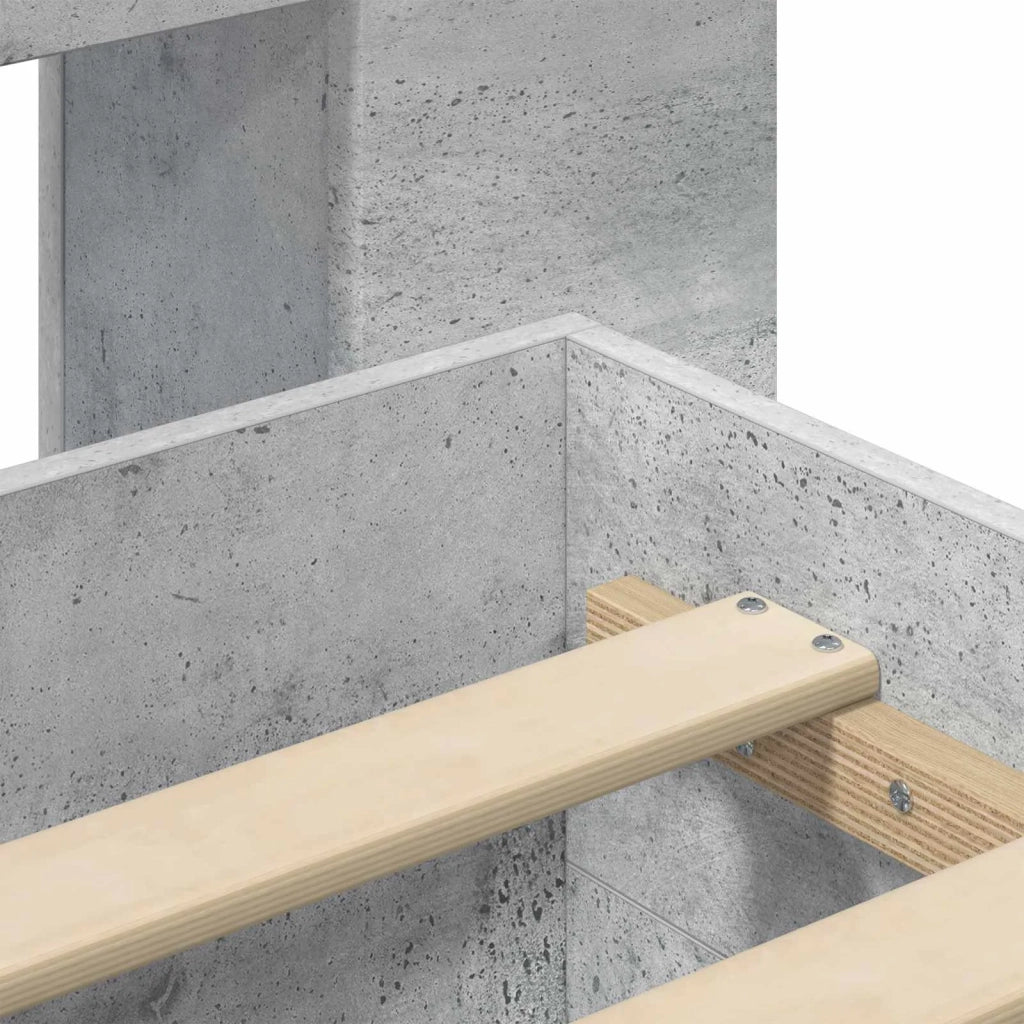Telaio del letto con storage Grigio Cemento 80 x 200 cm 3433703