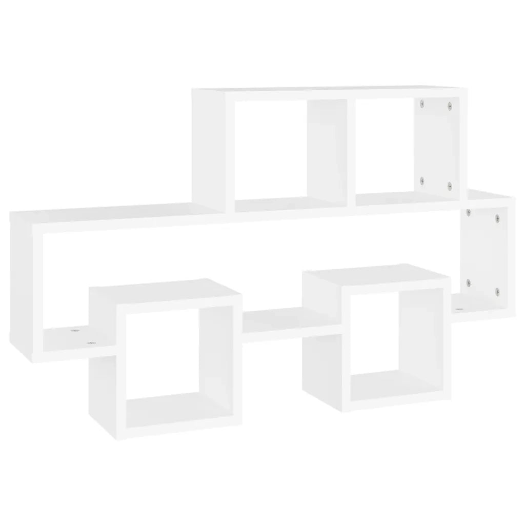 Scaffale a Muro | Mensola a parete Auto Bianco 82x15x51 cm Legno Multistrato