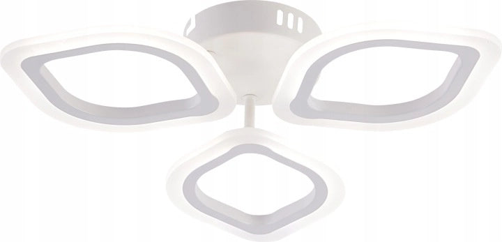 Lampada da soffitto LED 36W bianca foglie Vargo telecomando