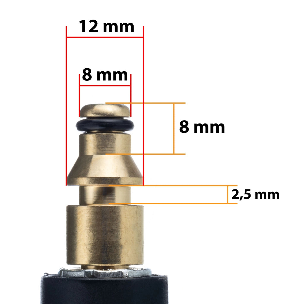 Tubo Alta Pressione 15m – Click Connect, Nylon, PVC | Max 200 Bar, 60°C