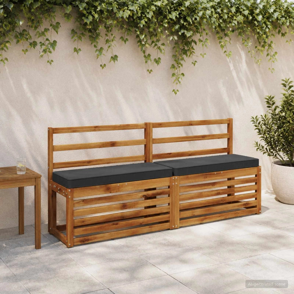 Cuscino per Panchina a 1 Pezzo VUGHT 100% Poliestere Antracite 951076