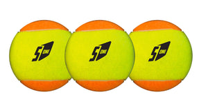 Set 3 Palline per  Beach Tennis Bicolore Giallo/Arancio