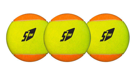 Set 3 Palline per  Beach Tennis Bicolore Giallo/Arancio