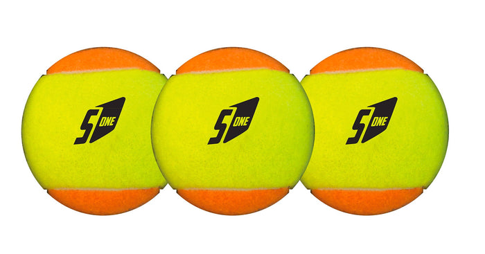 Set 3 Palline per  Beach Tennis Bicolore Giallo/Arancio