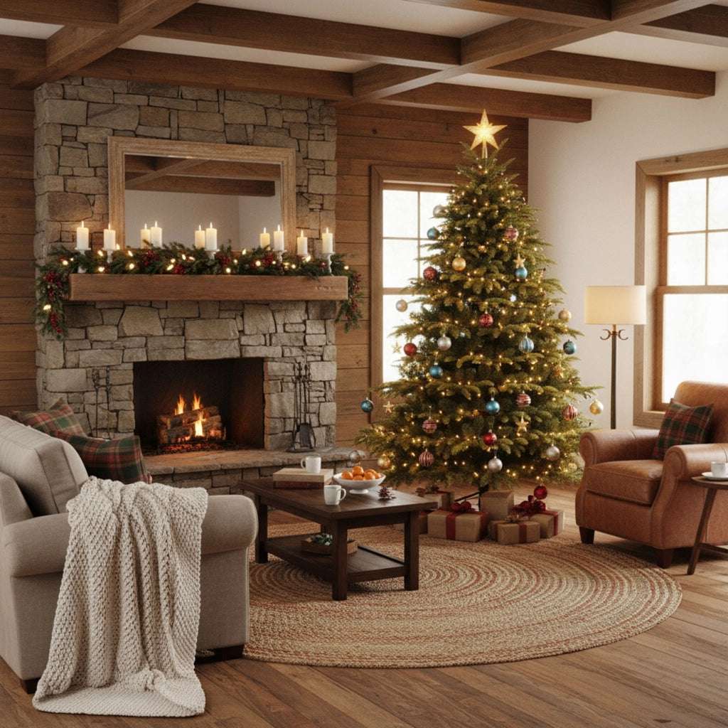 Wunorse - Albero di Natale Tradizionale in PE e PVC Ø132x210H cm, 1223 Punte