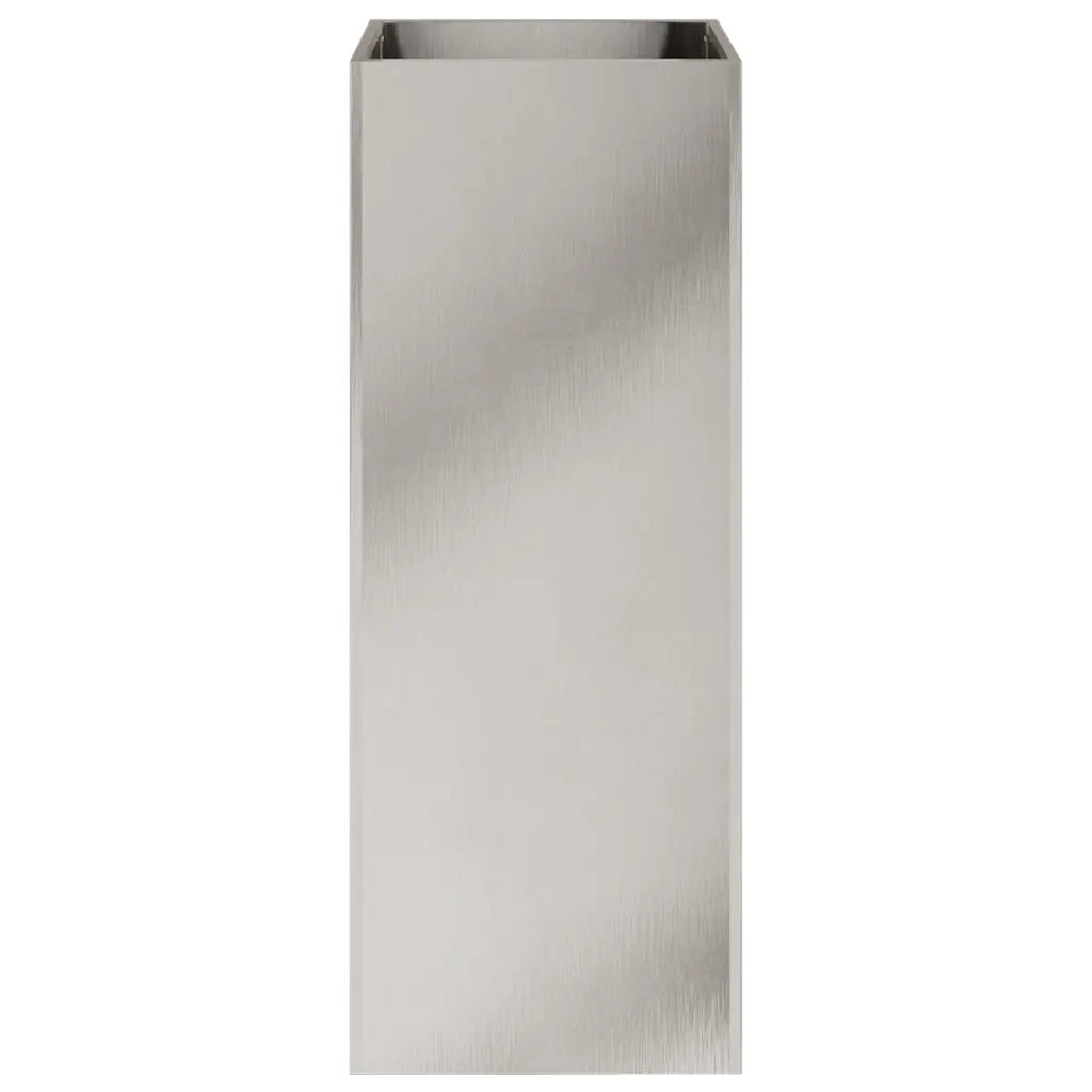 Fioriera Argento 32x29x75 cm in Acciaio Inox 841575