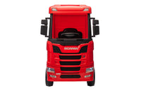 Camion Elettrico per Bambini 126x68x102 cm 24V Scania Rosso