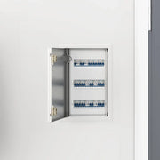 vidaXL Pannello di Accesso Bianco 20 x 30 cm Acciaio