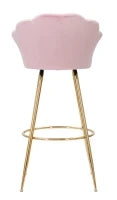Sgabello Bar Vienna Rosa Cm 55X53X110