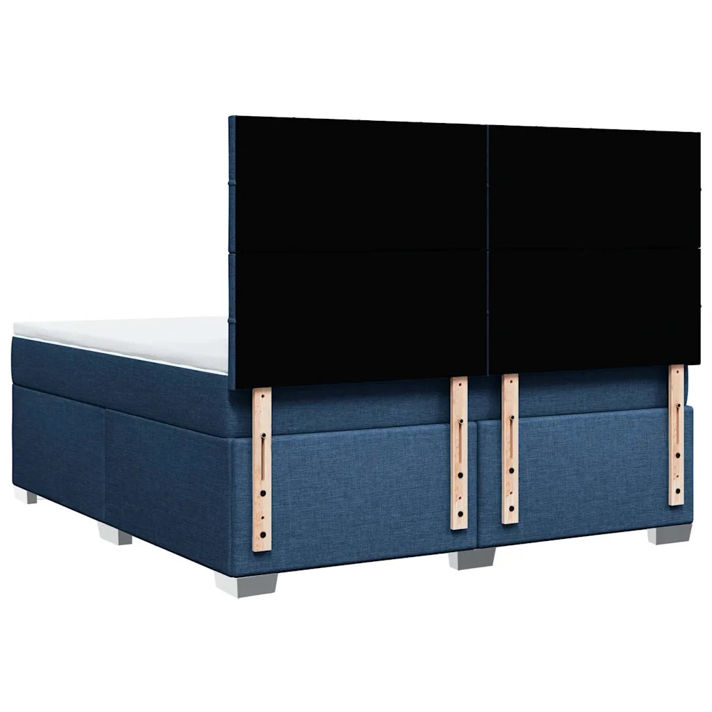Giroletto a Molle con Materasso Blu 180x200 cm in Tessuto 3290573