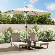 Parasole-Ombrellone da giardino 200 x 300 cm Bianco Sabbia Rettangolare
