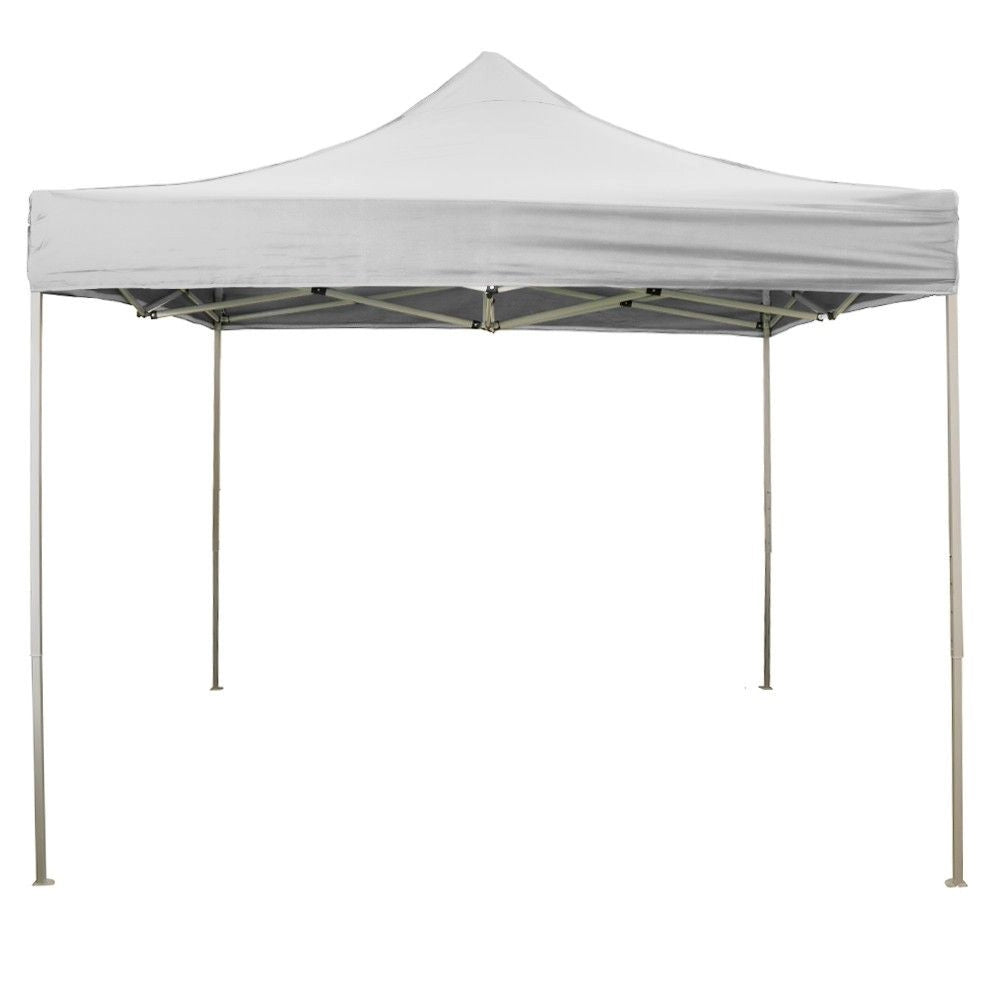 Gazebo richiudibile pieghevole 2 X 2 Bianco ricoperto in PVC impermeabile