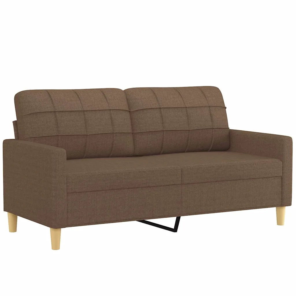 Divano a 2 Posti Marrone 140 cm in Tessutocod mxl 102548