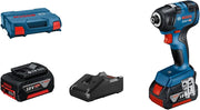 Bosch Professional 18V System Avvitatore a massa battente a batteria GDR 18V-200 (coppia max. 200 Nm, incl. 2 batterie GBA 18V 4.0Ah, caricabatteria rapido GAL 18V-40, in L-Case)