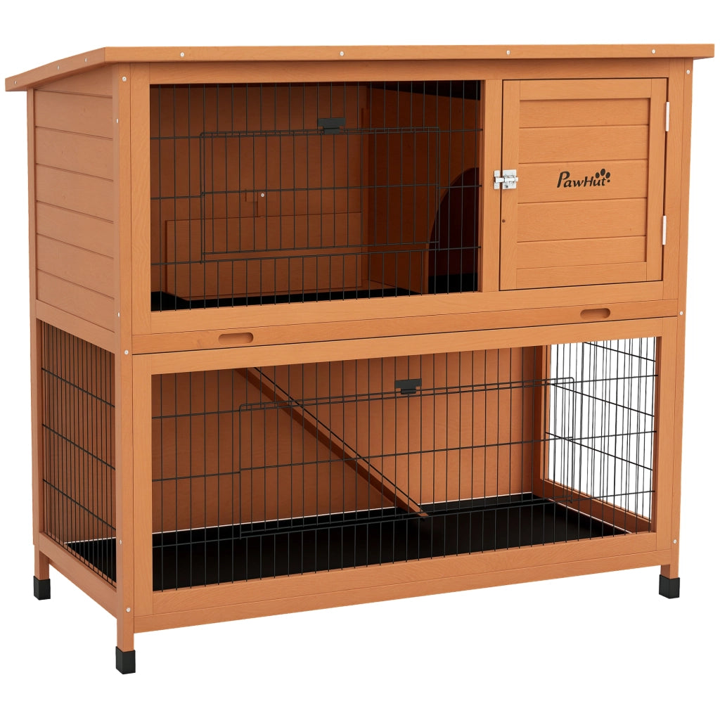 Casetta per Animali Domestici ¨C zephmum ¨C 123x63x112 cm, Arancione