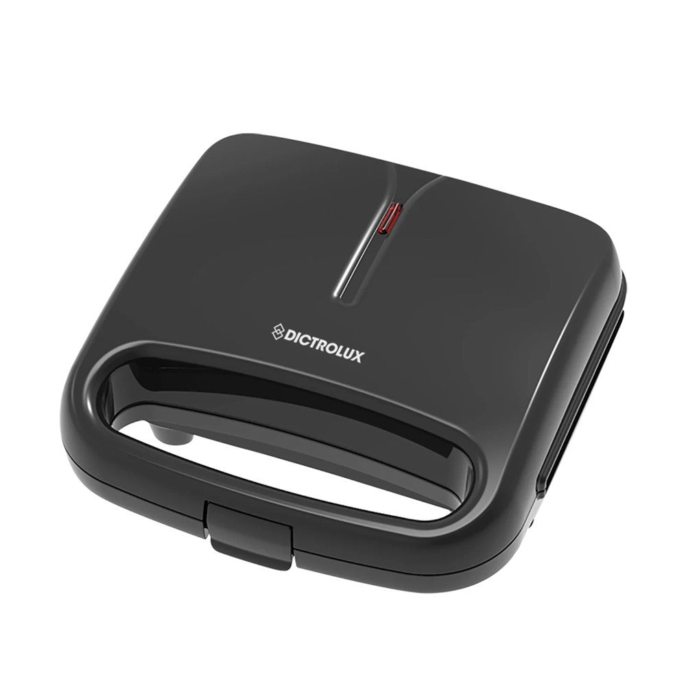 Trade Shop - Tostiera Elettrica 750w Ampie Piastre Antiaderenti Piedini Antiscivolo Manico Termoisolato -
