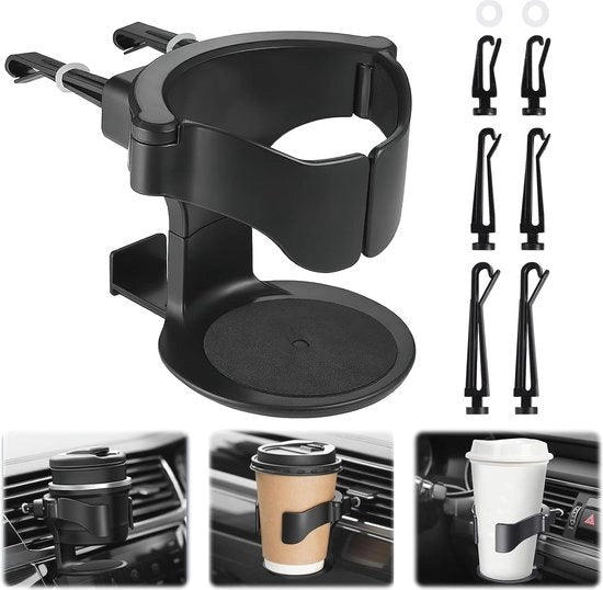 Supporto per bicchieri per ventilazione - contenitore universale per auto, tazze da caffè e termos