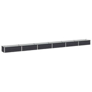 Letto rialzato da giardino Antracite 480 x 40 x 24 cm 8006367