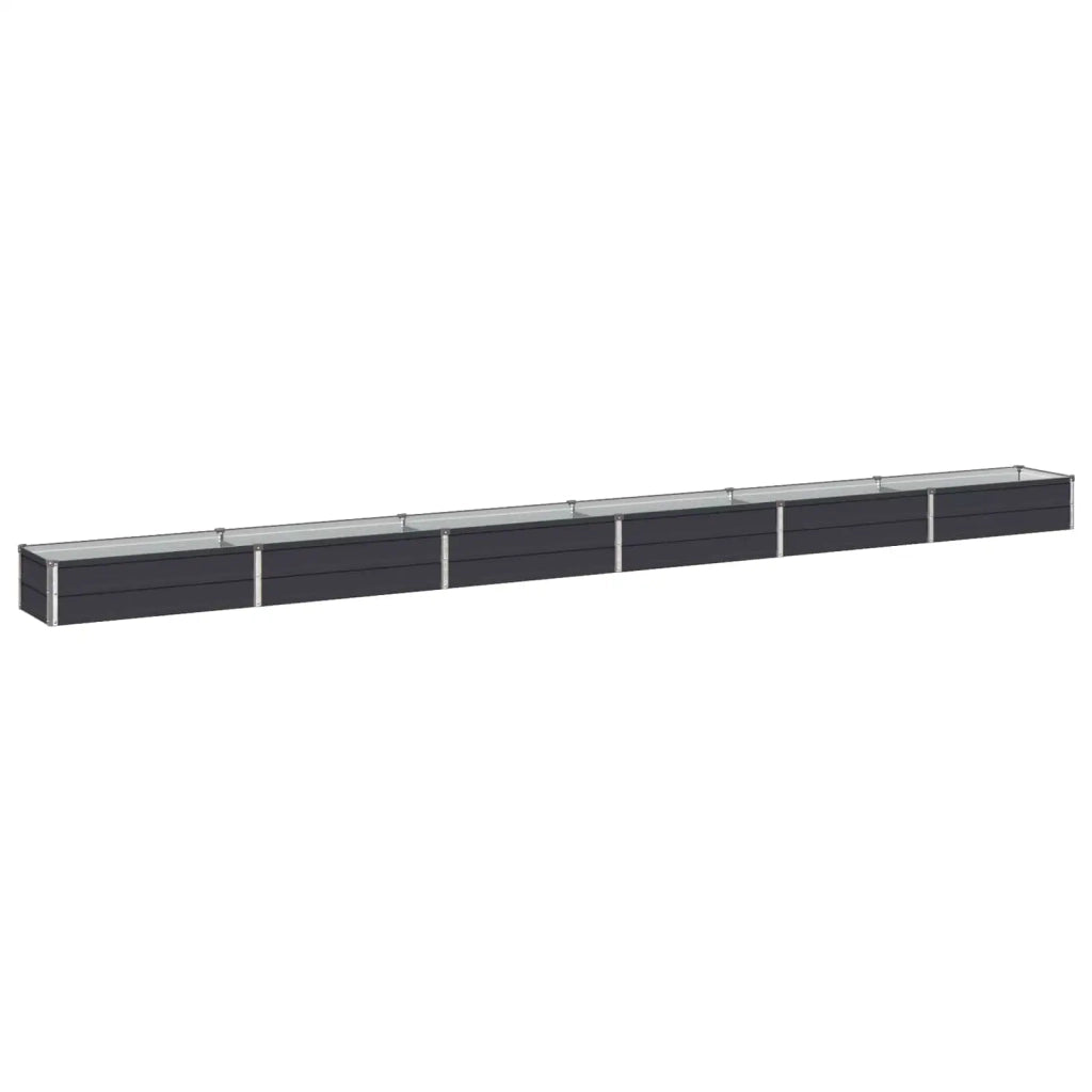 Letto rialzato da giardino Antracite 480 x 40 x 24 cm 8006367