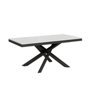 Tavolo allungabile 90x180/284 cm Volta Evolution Bianco Frassino telaio Antracite