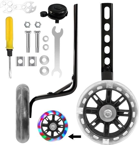 Fiatte adattabili per allenamento - Stabilizzatori universali per biciclette per bambini con kit montato