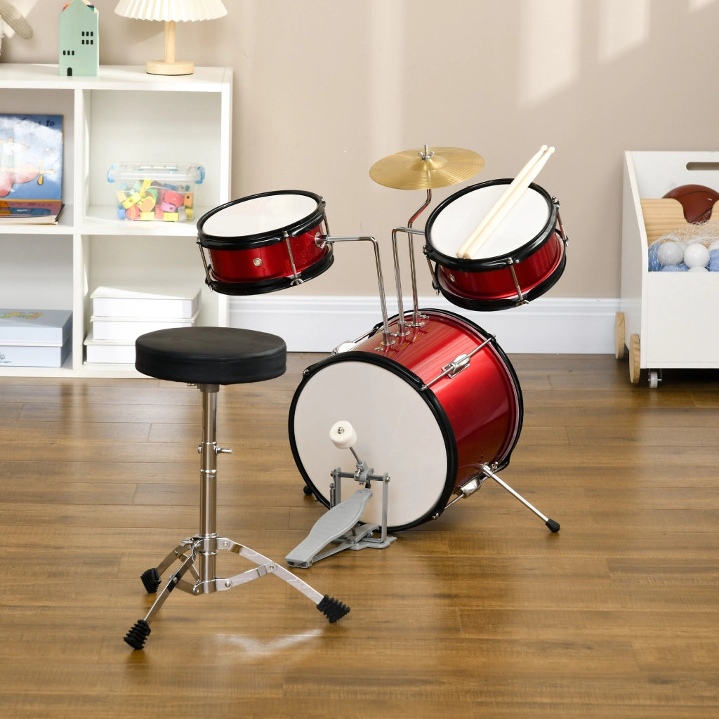 Letto a castello per bambini con scala e scrivania ¨C zephmum ¨C rosso legno 80x60x48-65 cm