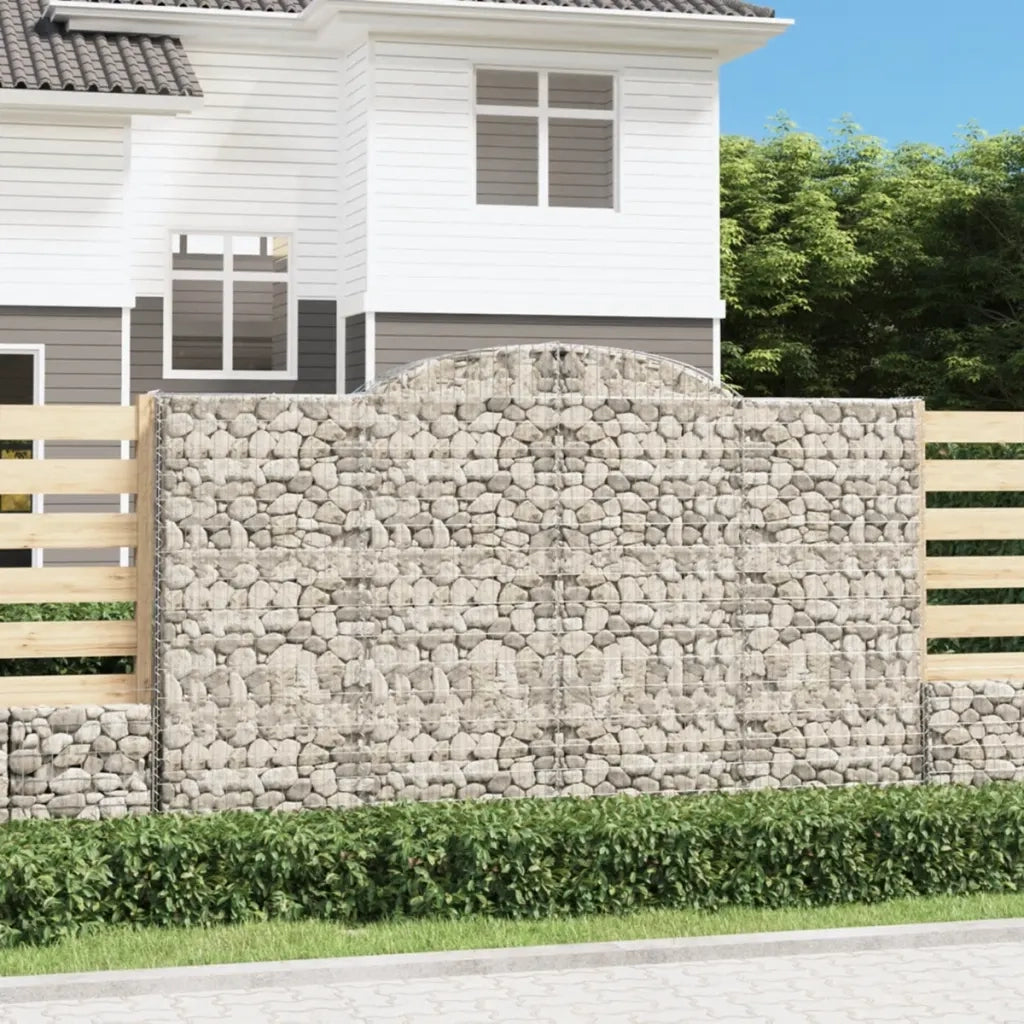 Cesti Gabbioni ad Arco 5 pz 300x50x180/200 cm Ferro Zincato 3146776
