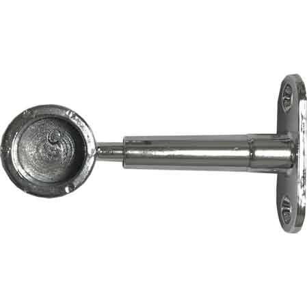 REGGITUBO LATERALE CHIUSO TONDO Ø 18 mm - Cromato - 10 pezzi