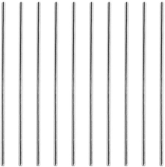 10 pezzi 4mm HSS Tornio a filo di lama in acciaio rotondo barra aste cilindriche per DIY e artigianato