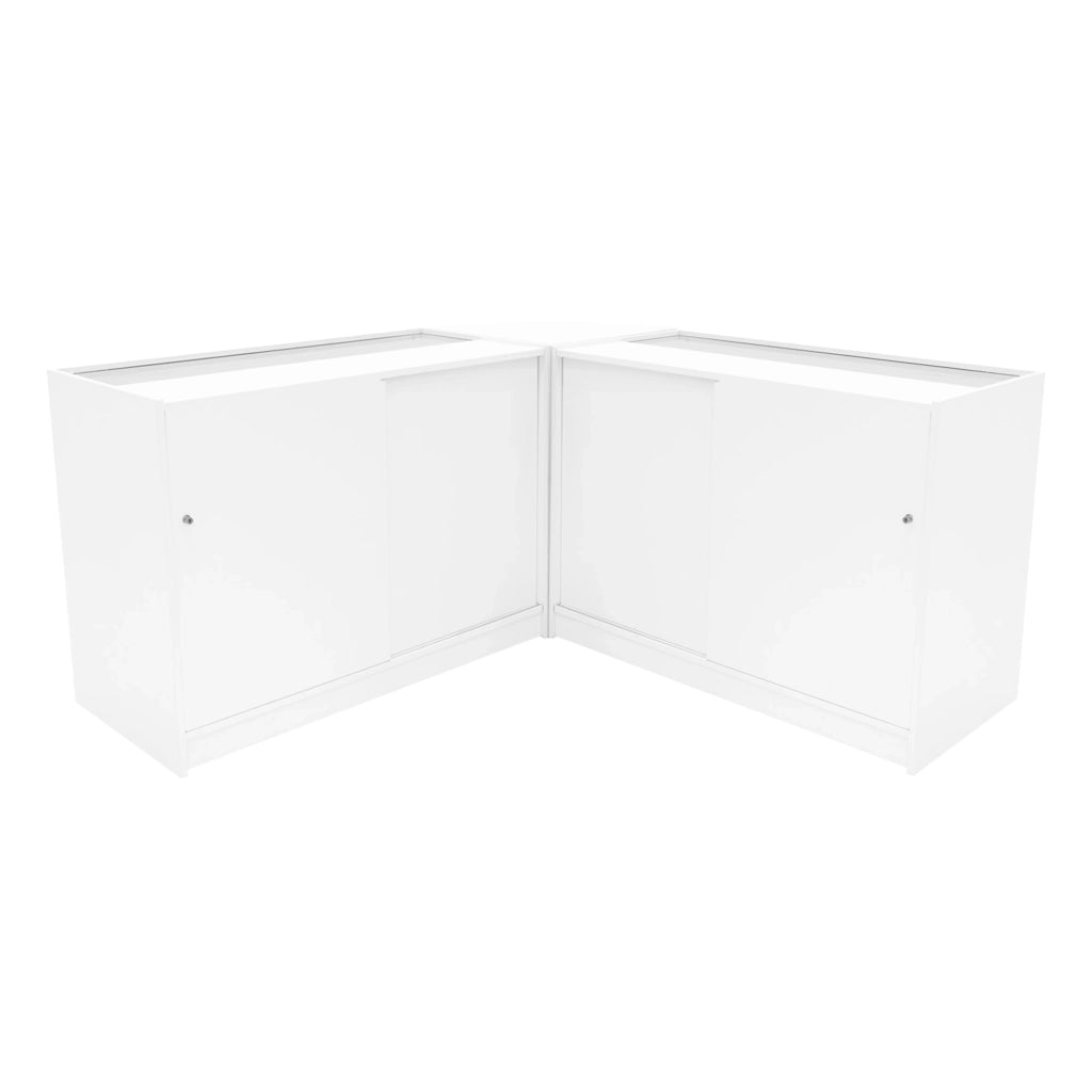 Set Banconi LED Bianco Demeter K1200 B1200 LM60 Vetrina Negozio con Serratura