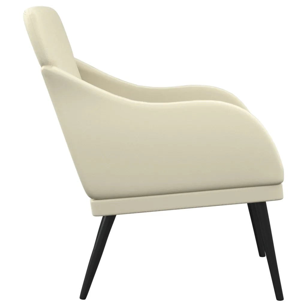 Poltrona Crema 63x76x80 cm Similpelle cod mxl 14228