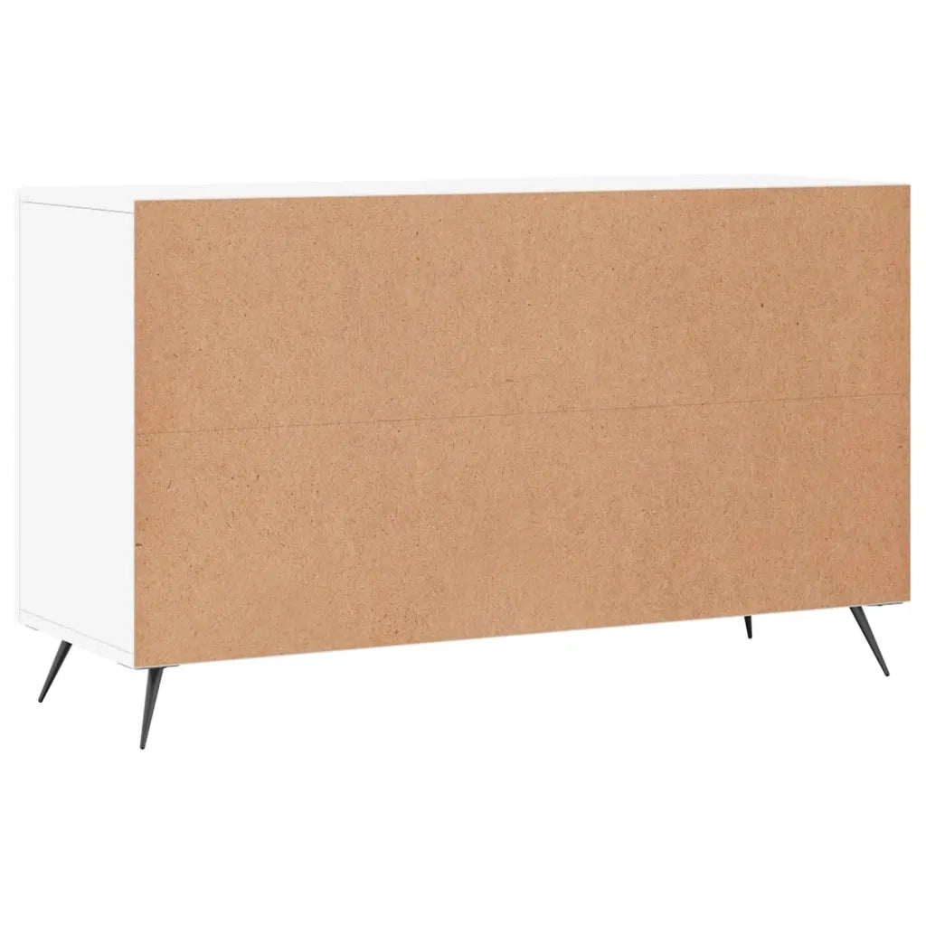 Credenza Bianca 100x36x60 cm in Legno Multistrato