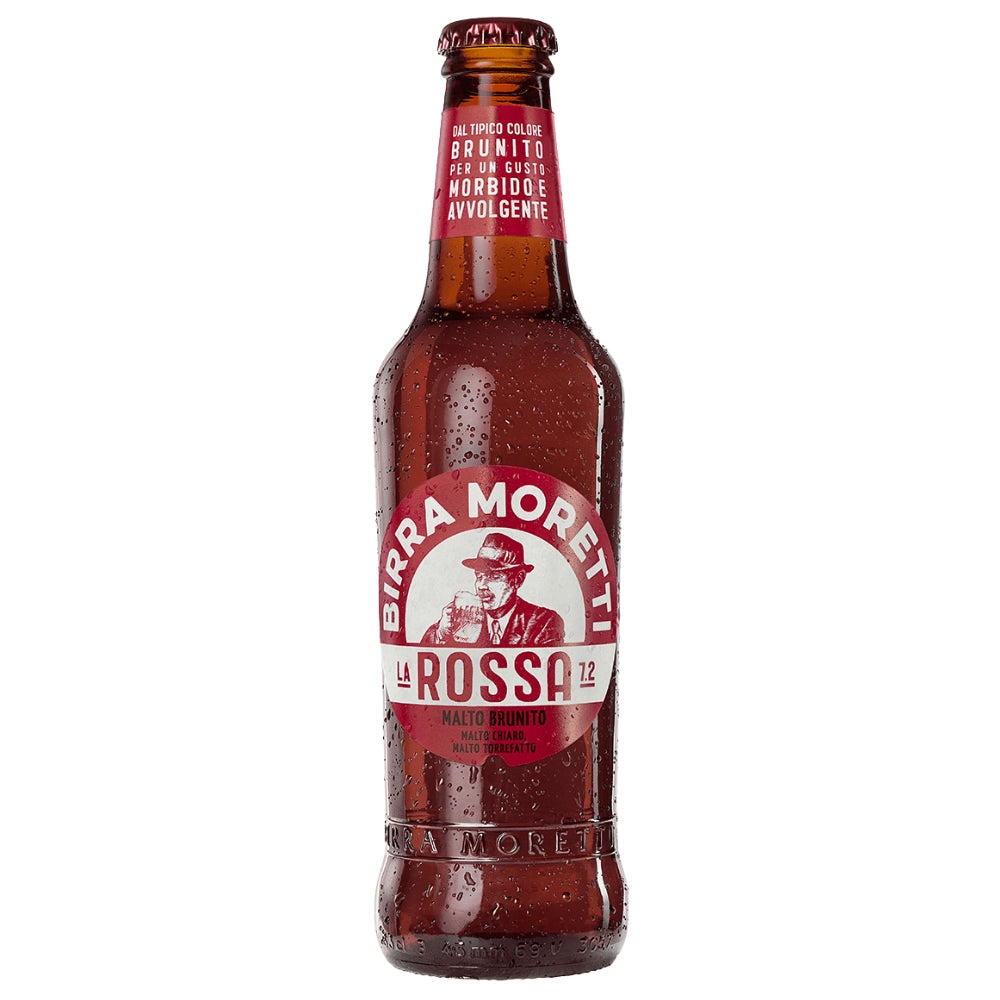 Birra moretti la rossa tre malti confezione da 24 bottiglie da 33 cl