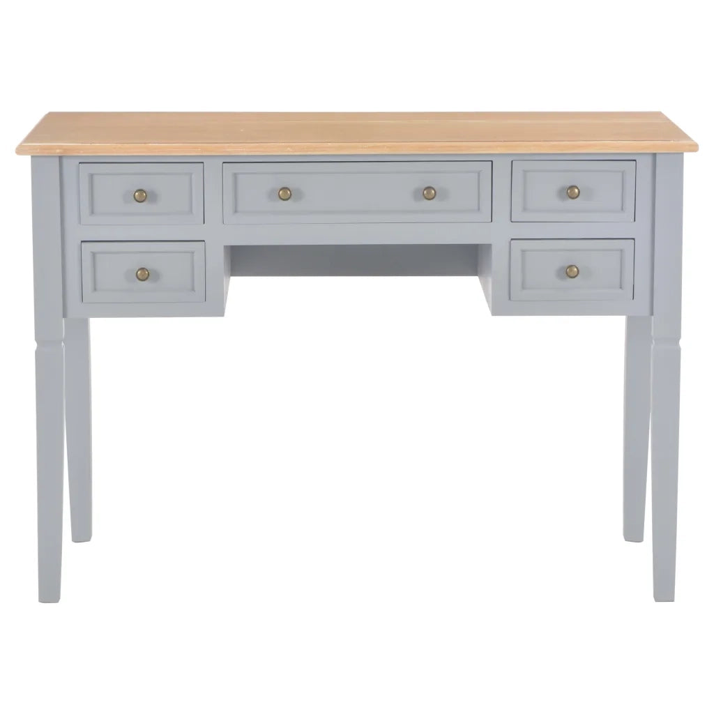 Scrivania Grigia 109,5x45x77,5 cm in Legno cod mxl 66309