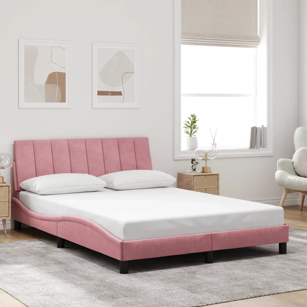 Giroletto con Testiera Rosa 140x200 cm in Vellutocod mxl 114968