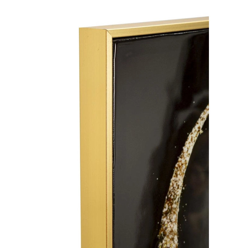 Stampa Decorata Su Tela Laccata Con Cornice Maternity -a- cm 60x3,5x90
