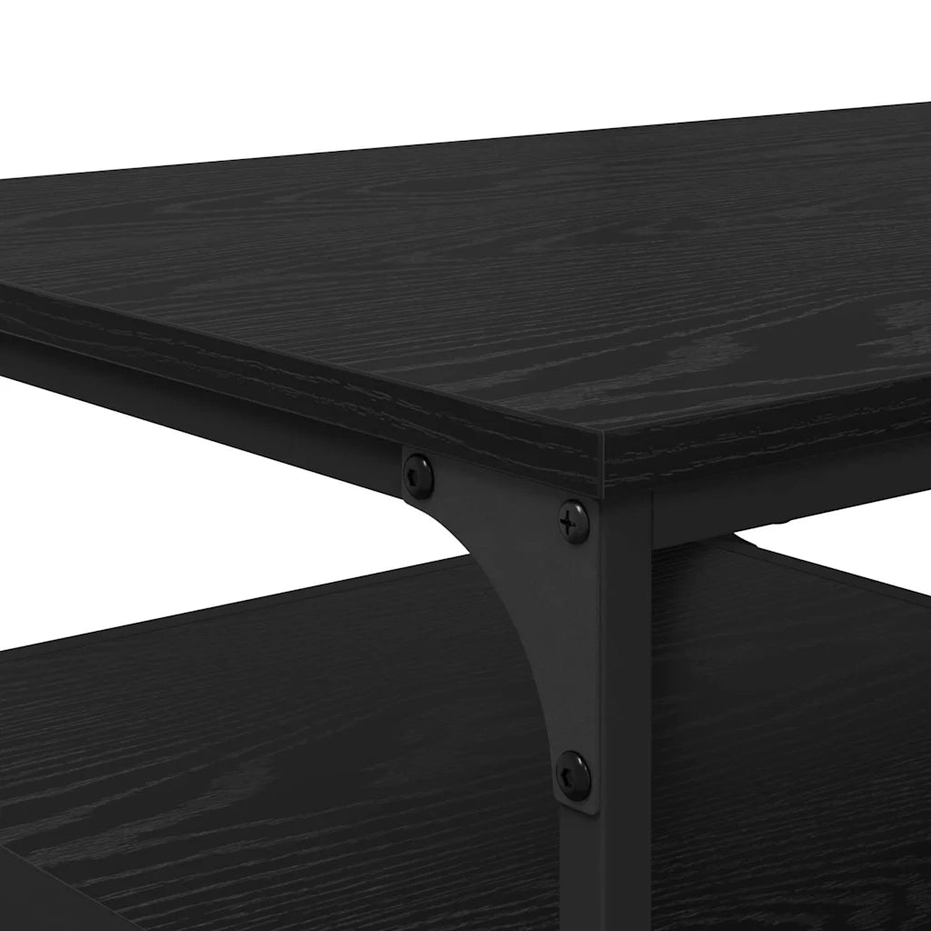 Tavolino da salotto Rovere Nero 90 x 49 x 40 cm 886245