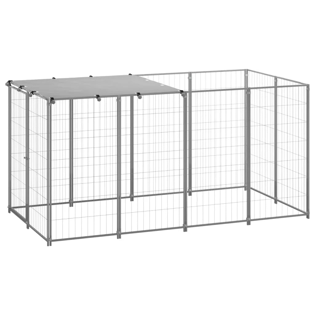 Gabbia per Cani Argento 2,42 mÂ² in Acciaio   cod mxl 48555