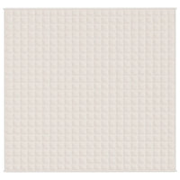 Coperta Ponderata Crema Chiaro 220x230 cm 11 kg Tessuto cod mxl 77744