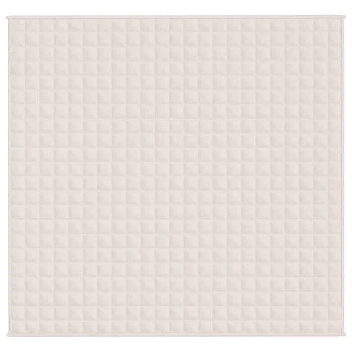 Coperta Ponderata Crema Chiaro 220x230 cm 11 kg Tessuto cod mxl 77744