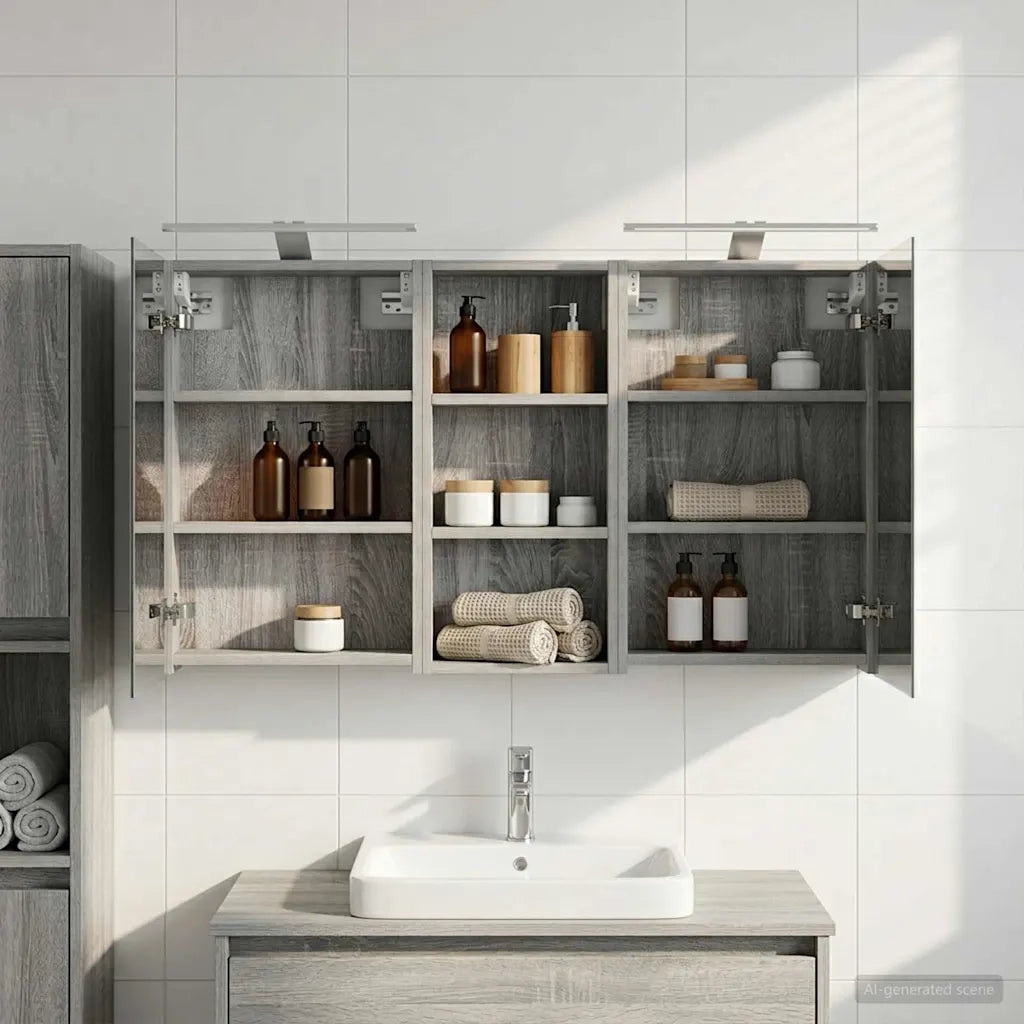 Set di Armadi da Bagno 3 pz 110 x 10,5 x 60,5 cm 3403725