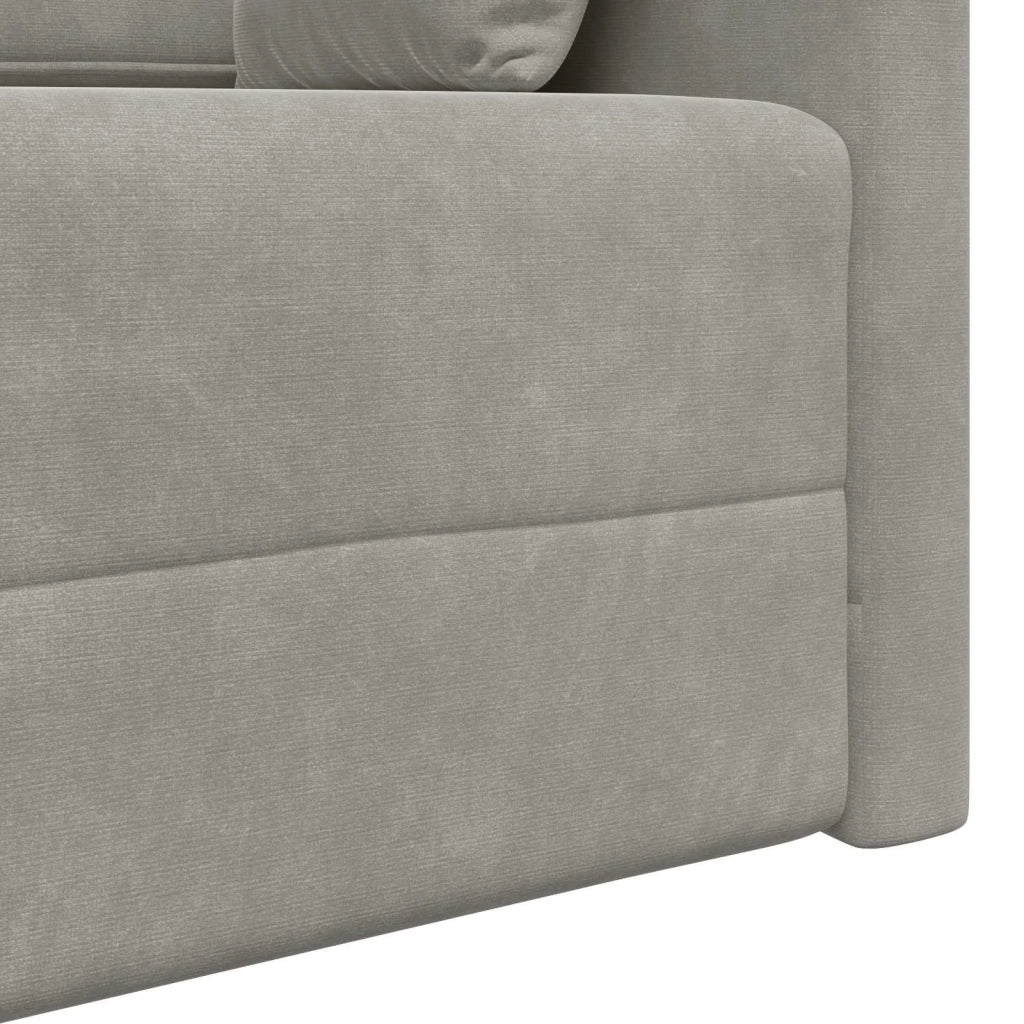 Divano-letto da pavimento Grigio chiaro 213 x 70 x 77 cm 4106726