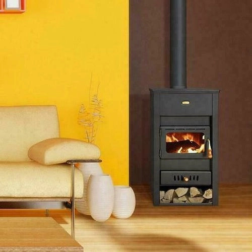 Stufa a legna in ghisa Top Water Jacket Camino Back Boiler Prity K2 CP W13